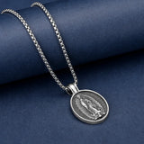 Our Lady of Guadalupe Virgin Mary Necklace,the patron saint of America and unborn children - BGCOPPER