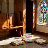 (Only $9.90 before Christmas) St. Benedict's Cross Exorcism Rose Necklace