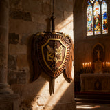 Archangel Michael Sword & Shield Wall Plaque - Divine Protection in Spiritual Warfare