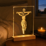 Jesus Crucifixion Glass Lamp: Turning Faith into a Tangible Daily Sacred Object