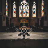 Seraphim Engel Anhänger Halskette Engels flügel Amulett