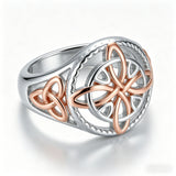 Celtic Knot Two-Tone Ring – Heritage, Harmony & Timeless Style