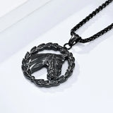 Lucky Horseshoe Head Stainless Steel Necklace - BGCOPPER