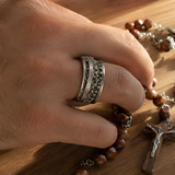 The Last Supper S925 Silver Adjustable Ring - product view