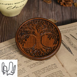Bgcopper Wooden Tree of Life Celtic Cross Coasters - BGCOPPER