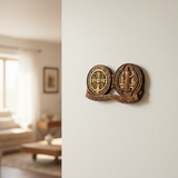 St. Benedict's Exorcism Medal Christian Wall Plaque - Best Christmas Gift