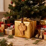 St. Michael the Archangel Wooden Cross Pendant