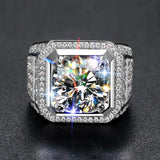 One Carat Super Luxury Moissanite Diamonds Men's Ring - BGCOPPER