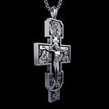 S925K Silver Orthodox Crucifixion Necklace - BGCOPPER