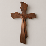 Modern Wooden Wall Cross: A Contemporary Symbol of Faith & Craftsmanship for Christian home prayer space