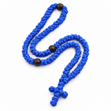 Handmade 100-Knot Christian Prayer Rope with Wooden Beads – Prayer & Daily Devotion