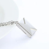 Openable Envelope “I Love You” Card Pendant Necklace - BGCOPPER