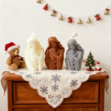 Virgin Mary holding the infant Jesus craft candle