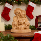 Holy Family Round Wooden Tabletop Ornament