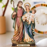 Holy Family Nativity Resin Sculpture Tabletop Display - BGCOPPER