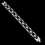 Men's Stainless Steel Cross Bracelet – Christian Faith Jewelry | Silver & Gold-Tone Options