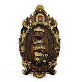 Three Sacred Hearts of the Holy Family Wall Hanging Art work Personalized Religious Gift wooden decor - BGCOPPER