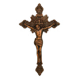 St. Benedict's Exorcism Cross Large Wooden Sculpture for Christian home decor and prayer spaces