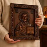 Christus Pantokrator Holzschnitzerei