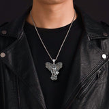 S925K Silver Saint Michael Pendant: Courage in the Heart