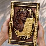 John 8:32 "The Truth Shall Set You Free" - Hand-Carved 3D Jesus Christ Plaque