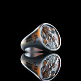 Spring Sale: Steel and Titanium Jesus Shepherd Ring - BGCOPPER