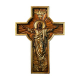 Ascension of Jesus wood carving cross - BGCOPPER
