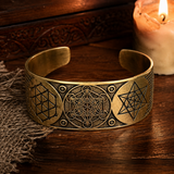 Handcrafted Metatron’s Cube Sacred Geometry Bracelet – S925 Sterling Silver / Copper