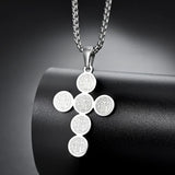 Round St. Benedict Cross Necklace - Protect you and your family - BGCOPPER