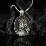 PURE TIN Jesus Christ Crown of Thorns Christian Necklace - BGCOPPER