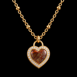 Forever in My Heart – Romantic Heart Lock Necklace | A Timeless Symbol of Love & Devotion