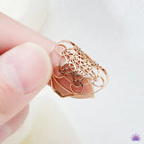 Metatron's Cube Ring Archangel Protection Women Ring Stainless Steel Jewelry - BGCOPPER