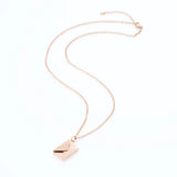 Openable Envelope “I Love You” Card Pendant Necklace - BGCOPPER