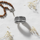 The Last Supper Silver Adjustable Ring