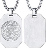 Vintage Titanium Seven Archangel's Seal Pendant - Amulet against evil eyes, curses, spells - BGCOPPER