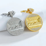 The Last Supper 18-inch Cuban Pendant Necklace - BGCOPPER