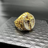 Jesus Crucifixion Gold Ring: Forging Faith with Steel - BGCOPPER
