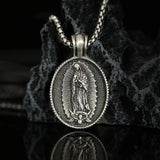 Our Lady of Guadalupe Virgin Mary Necklace,the patron saint of America and unborn children - BGCOPPER
