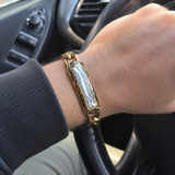 Hand-Hammered Textured Curb Chain Bracelet