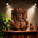 Jesus Crown of Thorns Beechwood Sculpture