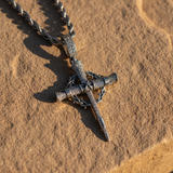 Nail Cross Crown of Thorns Necklace – Faith, Redemption & Timeless Strength - product view