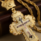 Orthodox Bishop’s Pectoral Cross: A Regal Symbol of Sacred Authority - size and finish detail
