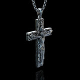 New Titanium/S925K Silver Trinity Cross Necklace - BGCOPPER