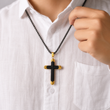 Titanium Steel 18K Gold Cross Necklace | A Christian Emblem of Faith and a Fashion Statement