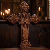 Hand-Carved Beechwood Our Lady of Guadalupe Wall Cross – Catholic Christian Home Décor - Christian gift presentation