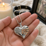 A Piece of My Heart Lives in Heaven Memorial Cremation Necklace - Christian gift presentation