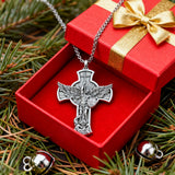 New titanium steel/S925K silver Archangel St. Michael necklace