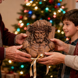Bgcopper October Release | Beech Wood Sculpture of Jesus with Crown of Thorns — A Reminder of Love for Christmas