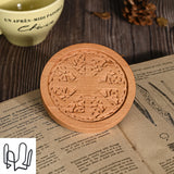 Bgcopper Wooden Tree of Life Celtic Cross Coasters - BGCOPPER