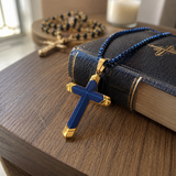 Titanium Steel 18K Gold Cross Necklace | A Christian Emblem of Faith and a Fashion Statement